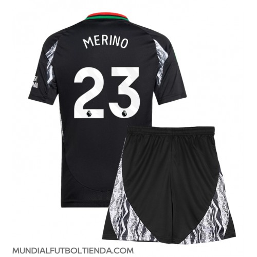 Camiseta Arsenal Mikel Merino #23 Segunda Equipación Replica 2024-25 para niños mangas cortas (+ Pantalones cortos)